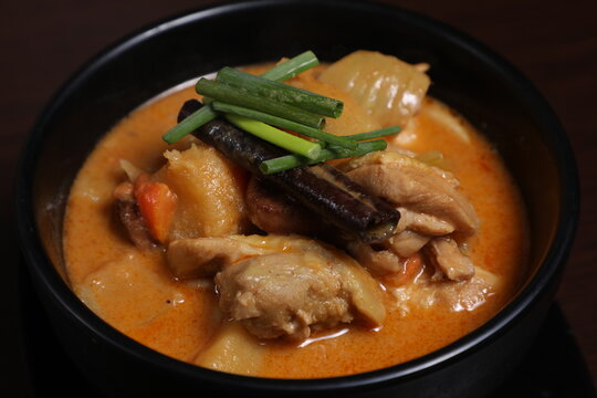 Plat asiatique avec poulet et sauce
