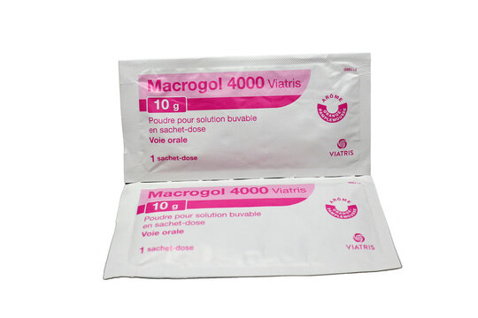 Sachet de m&eacute;dicament pour la constipation Macrogol de Viatris