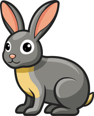 Obraz premium Rabbit vector icon , white background 