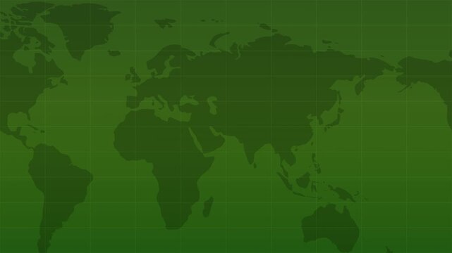 rolling news map, world global map scrolling across the screen, motion backdrop for 24 hour television network news channel production.  Earth science technology 4K