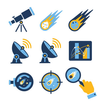 Collection of Space Exploration and Astronomy Icons.