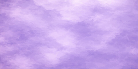 An abstract blue and purple background captures a summer cloudscape where white clouds drift through a clear sky, showcasing the natural beauty of the atmosphere in the light of day © alien