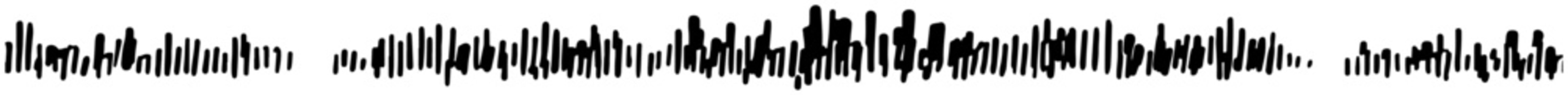 Hand drawn horizontal divider featuring vertical ink strokes and rough texture