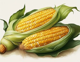 corn on white