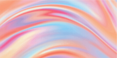 Fototapeta premium A psychedelic digital art wallpaper featuring an abstract colorful background with flowing rainbow waves, swirling fractal patterns, and vibrant pink and blue motion curves for a textured design effec