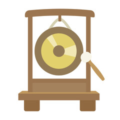 銅鑼のイラスト