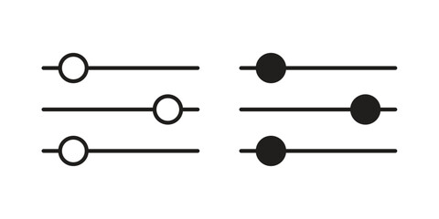 Filter Control icon Symbol for App and Web UI Design Vectors