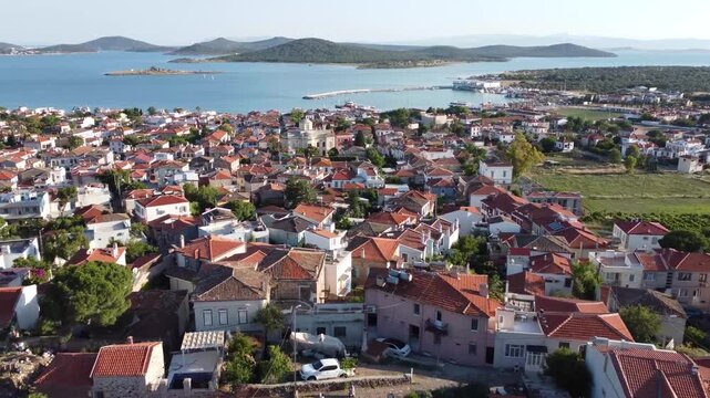 Turkey 4K. Ayvalik. Ayvalık. Beautiful Aegen Sea Historical Greek Ottoman Town. Holidays. Alibey. Lesbos. Island