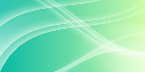 Abstract Green Fluid Banner Template. Modern background design