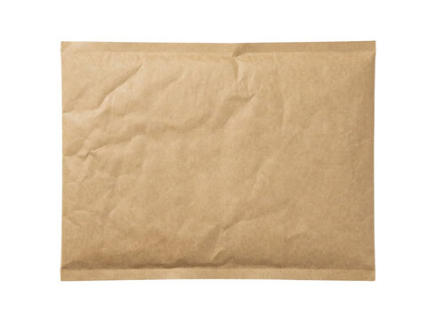 Plain brown paper padded mailing envelope