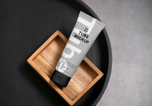 Lying Cosmetic Tube PSD Mockup