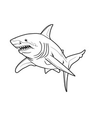 Obraz premium fish coloring page, fish coloring pages, fish coloring book, ocean coloring pages, sea life coloring, marine coloring pages
