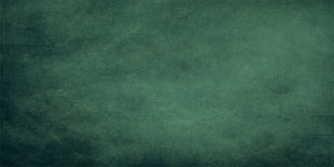 A textured dark green grunge background featuring aged paper material and a rough vintage wall pattern with central copy space for retro art design