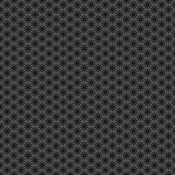 Repeating pattern of black eightpointed stars on grey background