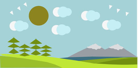 some 3d graphic round and environment 