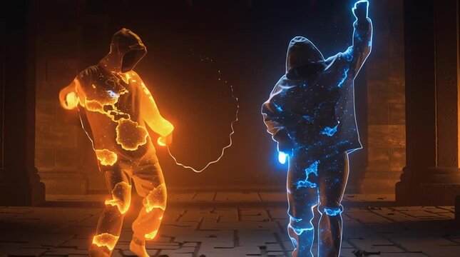 Hackers are planning to hack and attack Zeroday networks and cyber security systems in Smart digital city with Data center on cloud cyber security and Blue Binary Data Software Programming Code