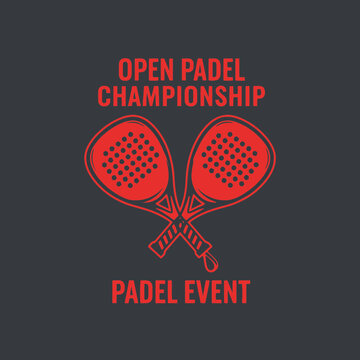 Distinctive Padle Tournament Branding and Graphic Design: A Championship Event Illustration