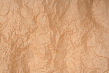 Fototapeta premium Crumpled paper as background. Top view.