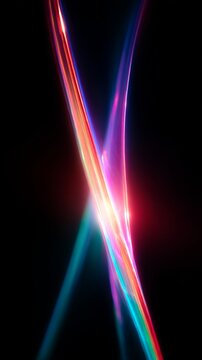 Light leaks Lens flare holographic effect vertical background. Texture of retro film overly, image with scratch, dust and lights