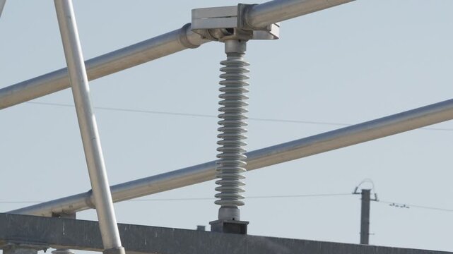 Large electrical insulator in power grid distribution sub-station