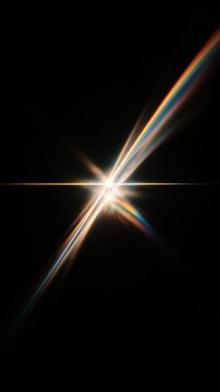 Light leaks Lens flare holographic effect vertical background. Texture of retro film overly, image with scratch, dust and lights