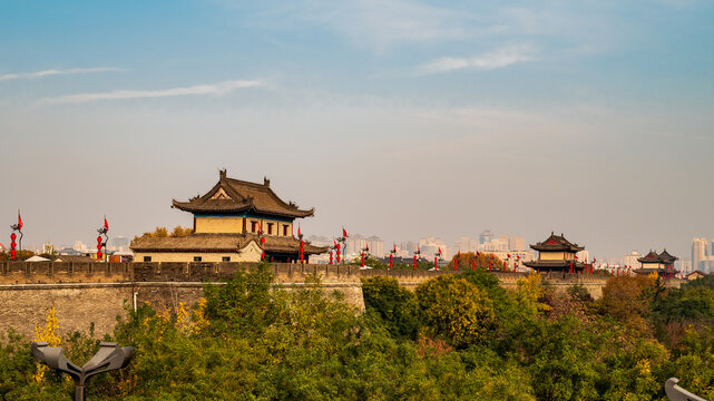 The Xian City Wall, Xian, China