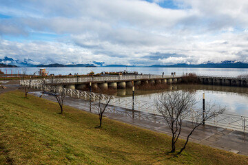 lake and clouds San Carlos de Bariloche, Patagonia Argentina glacial lake Nahuel Huapi