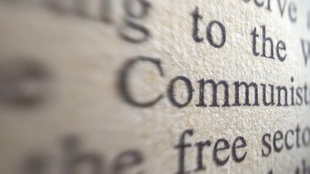 Close up of classified document dolly shot