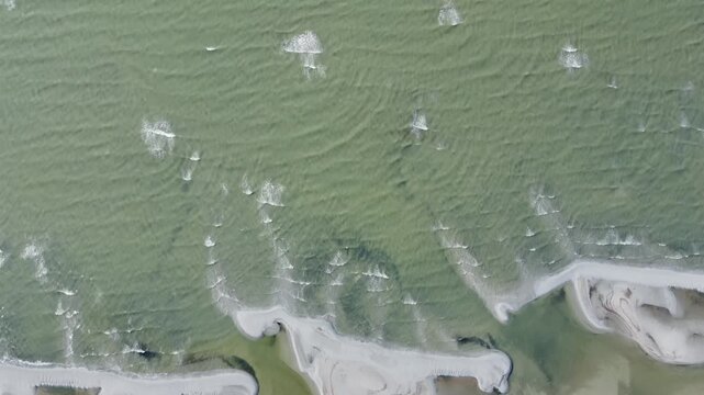 High above Great Salt Lake tilt up