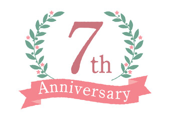 月桂樹のかわいい7周年アイコン