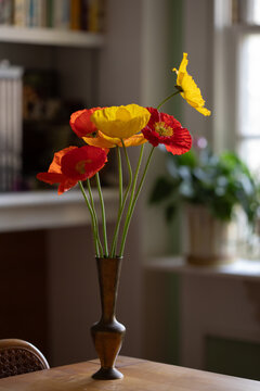 Vase of Iceland poppies