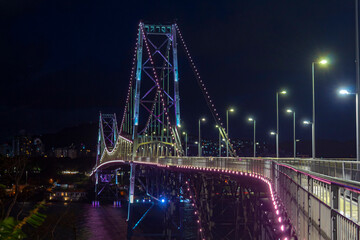 bridge at night Florianopolis Santa Catarina Brazil Florian&oacute;polis
