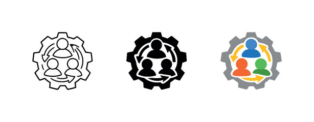 Obraz premium Productive synergy outcome portrayed by a refined collaboration badge reflecting efficiency, unity, and coordinated workflow,