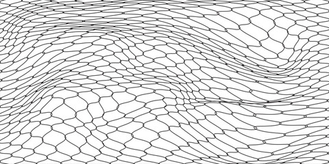 Curved net pattern. Seamless design for sportswear or equipment like soccer goals, volleyball nets, basketball hoops, hockey nets, and athletic gea © Hasanah