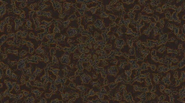 A dark brown and blue abstract patterned background with intricate graphic resources. Perfect for presentations, graphic design, and educational materials.