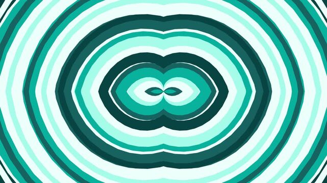 Abstract Green Circular Patterns Animation.