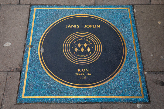 Janis Joplin Plaque on the Music Walk of Fame in Camden, London