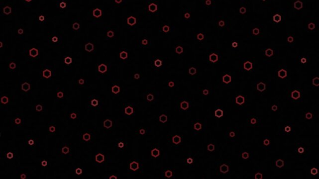 Repeating red geometric hexagon pattern