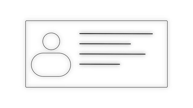 Simple illustration of a person with a head and body, plus a line.