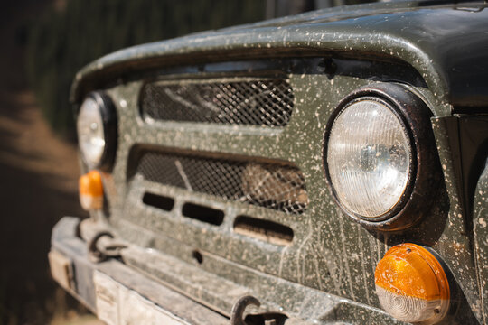 Vintage Off Road Vehicle Front Detail