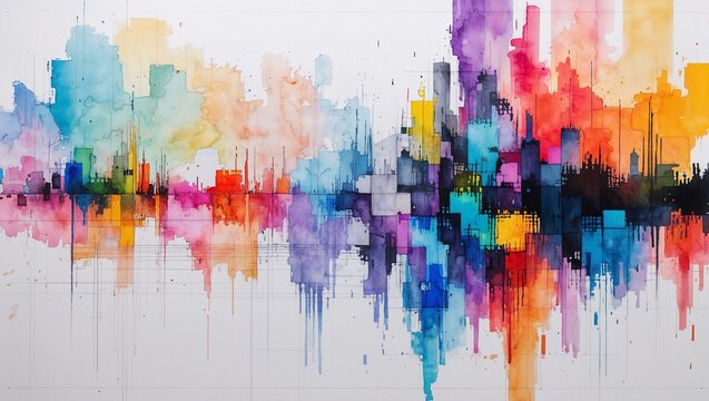 Hintergrund mit bunten Farbverl&auml;ufen