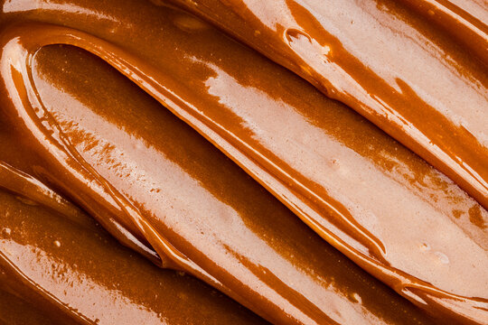 Smooth texture of rich salted caramel
