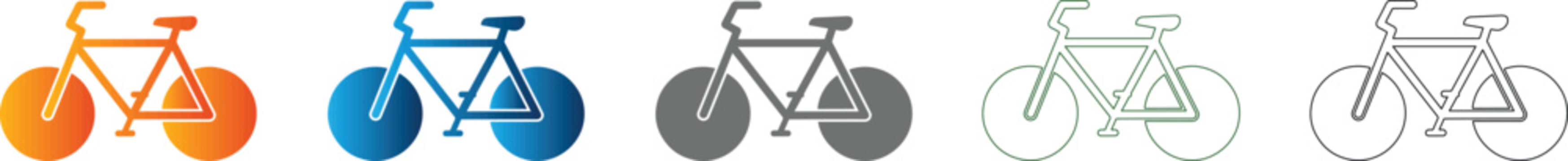 Bicycle Flat Design Symbol from Modern Icon Set for Eco Friendly Transport Vector Illustration
