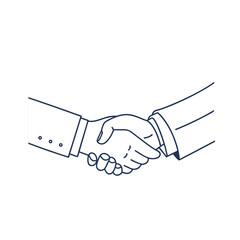 Business partner line vector an white background.eps