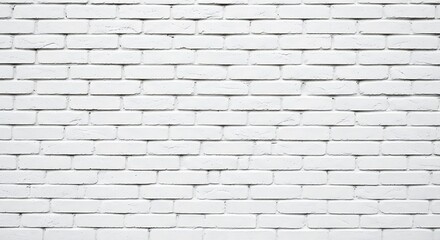 Obraz premium Textured white brick wall, close-up, offering a clean, uniform, and slightly weathered surface