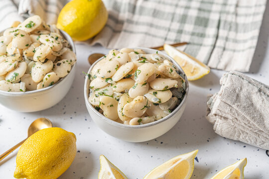 Healthy and clean simple food. Protein packed vegan lima beans