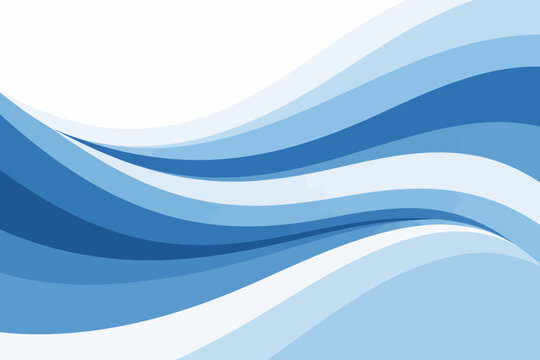 Ondas abstractas en tonos azules