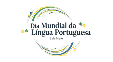 Obraz premium Portuguese Language Day Celebration Design Elements.