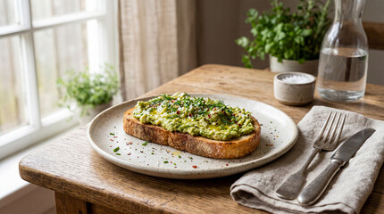 Avocado Toast with Herbs and Spices