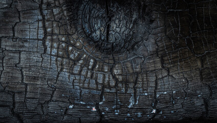  Black charred and scorched wood background 